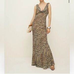 REFORMATION Cavallo Leopard Print Dress